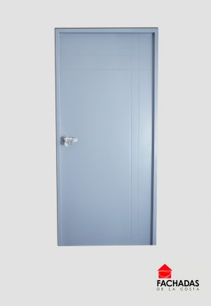 Puerta entamborada de madera Gris