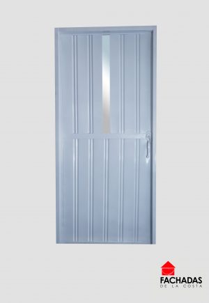 Puerta sencilla galvanizada